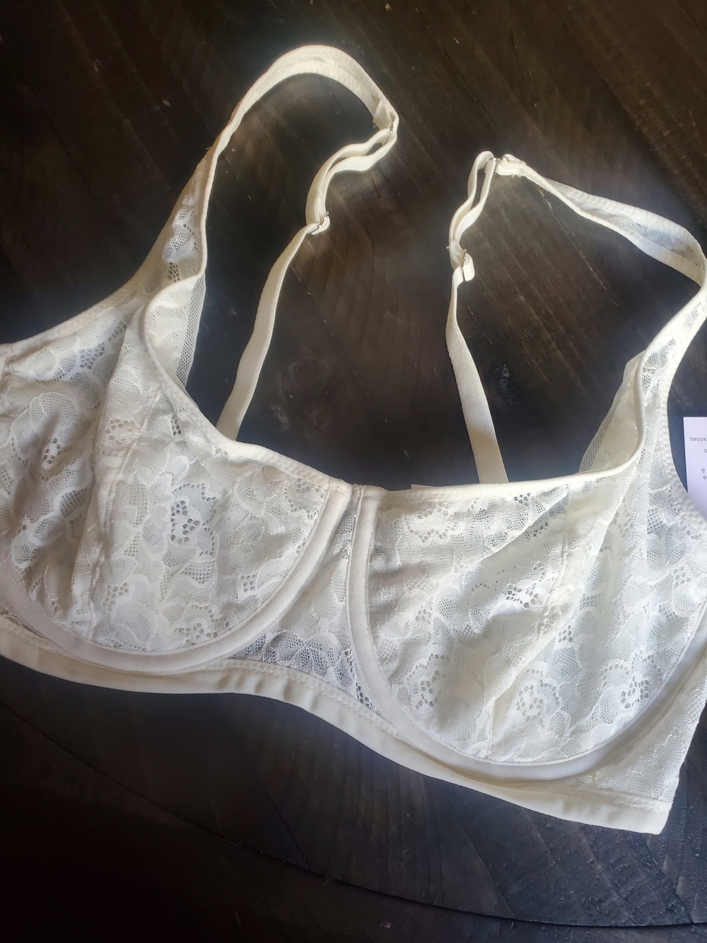 Auden Cream Lace Underwire Bra